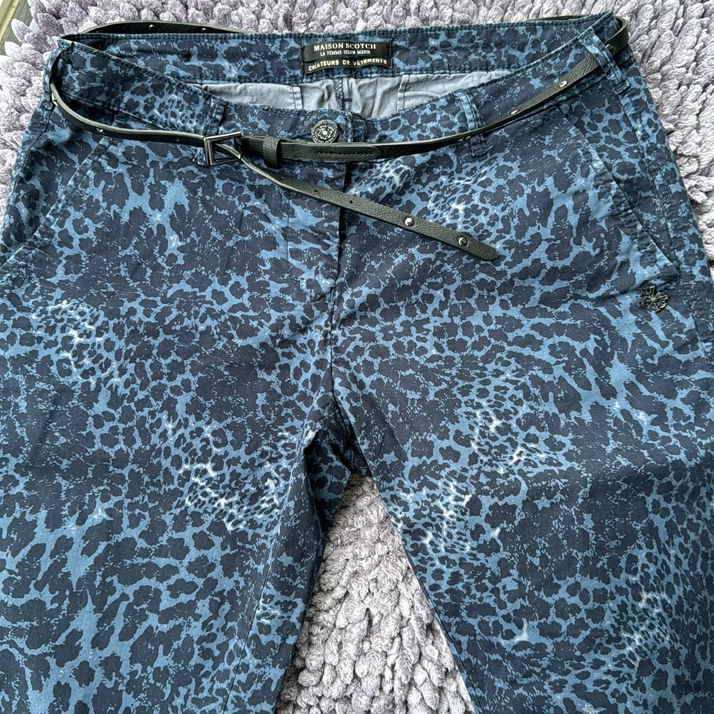 SCOTCH & SODA X MAISON SCOTCH Amsterdam Blauw pants stylish women´s 5-pocket